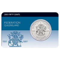 2001 50c Federation Queensland Coin Pack