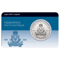 2001 50c Federation South Australia Coin Pack