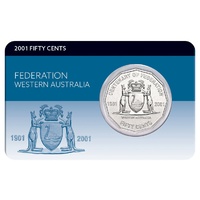 2001 50c Federation Western Australia Coin Pack