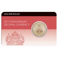 2016 $1 50th Anniversary Of Decimal Currency Coin Pack