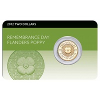 2012 $2 Remembrance Golden Poppy Coin Pack