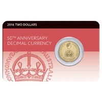 2016 $2 50th Anniversary Of Decimal Currency Coin Pack