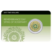 2017 $2 Remembrance Day Rosemary Sprig Coin Pack