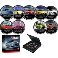 Holden HSV Enamelled Penny 9 Coin Collection