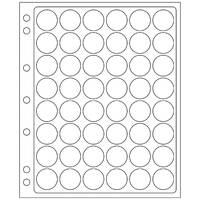 LIGHTHOUSE Plastic Sheets ENCAP, clear pockets for 48 coins with a diameter between 22.2 and 23mm