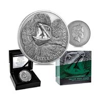 2020 Frilled Neck Lizard 1 oz Antiqued Silver Coin