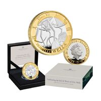2021 £2 H.G Wells Silver Proof Coin