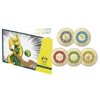 2020 $2 Tokyo Olympics 5 Coin Set Hockey Folder Type