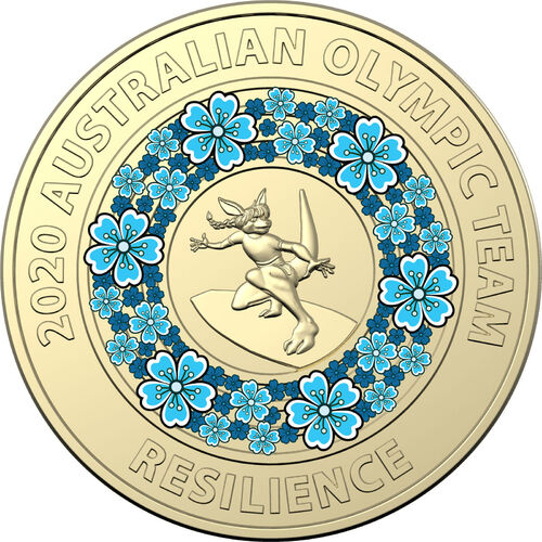 2020 $2 Tokyo Olympics Blue Resillience UNC