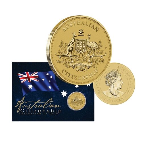 2022 $1 Australian Citizenship Coin in Card