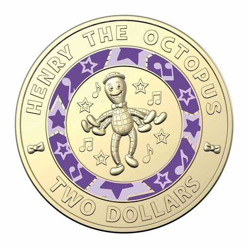 2021 $2 Henry The Octopus - Wiggles 30th Anniversary UNC