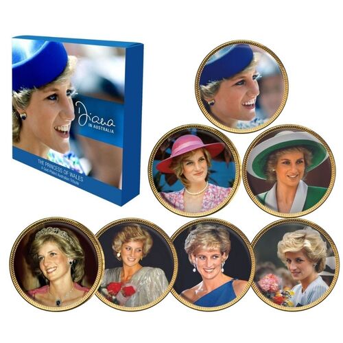 2022 Princess Diana In Australia Gold Plated Penny 7 - Coin Collection 