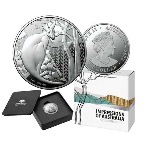 2022 $1 Kangaroo Impressions of Australia Silver Proof Coin 
