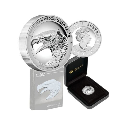 2022 $1 Wedge-Tailed Eagle 1oz Silver Proof High Relief Coin