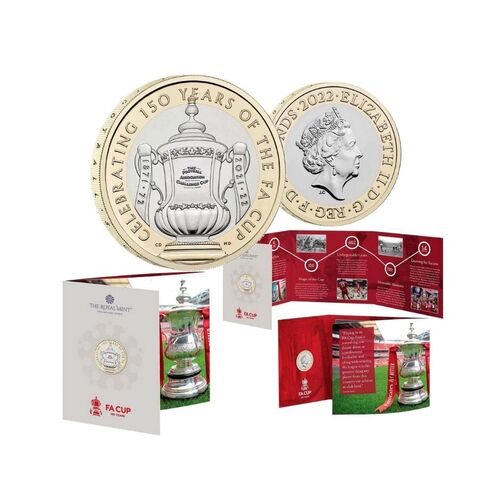 2022 £2 150th Anniversary of the FA Cup Brilliant UNC