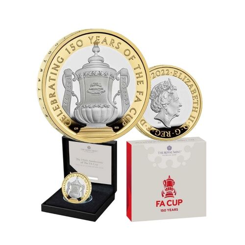  2022 £2 150th Anniversary of the FA Cup Silver Proof Coin
