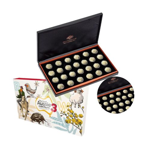 2022 $1 Great Aussie Coin Hunt 3 AlBr Proof Coin Set  