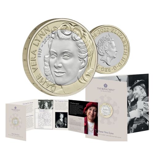 2022 £2 Life and Legacy of Dame Vera Lynn Brilliant UNC