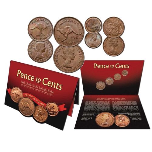1964-66 Pence to Cents Changeover Pack Premium Edition