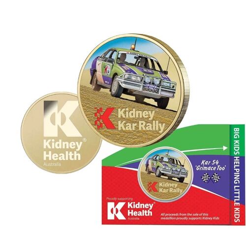 2019 Kidney Kar Rally Gold Plated Medallion