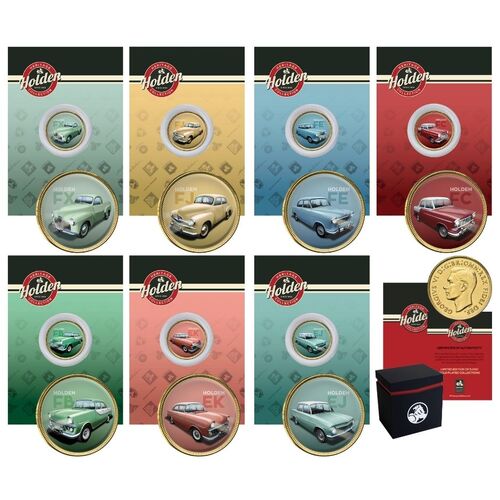 Holden Heritage 7 Coin Enamel Collection