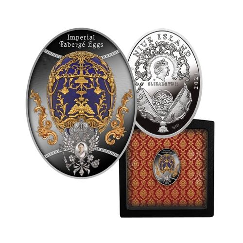 2021 Imperial Faberge Eggs - The Tsarevich Egg Silver Proof Coin
