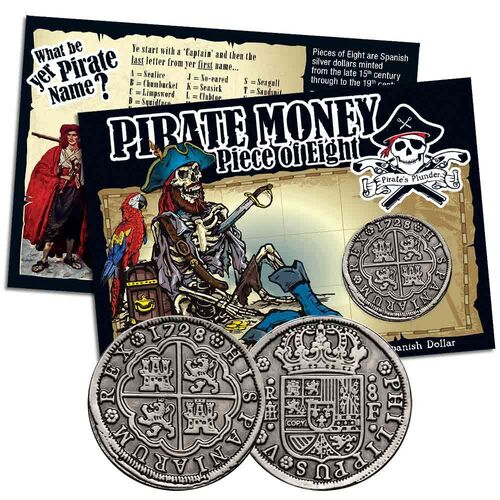 Pirate Money Piece of Eight Replica Pack