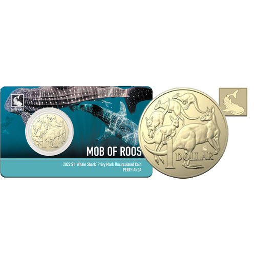 2022 ‘Whale Shark’ Privy Mark $1 Coin  - Perth ANDA Money Expo