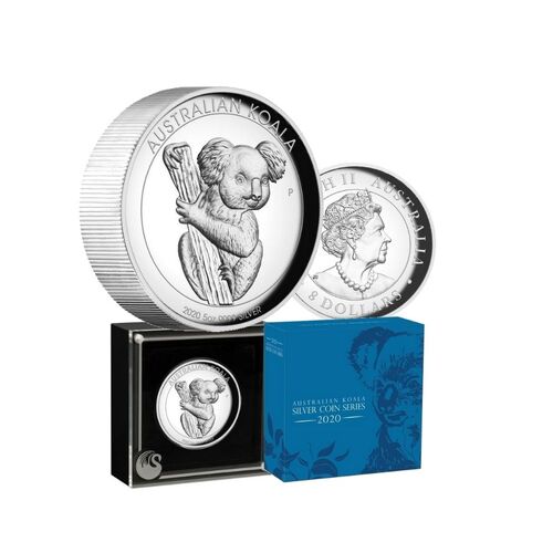 2020 Koala 5oz Silver Proof High Relief Coin