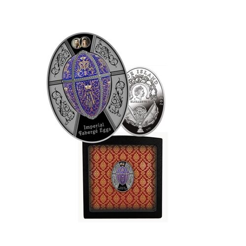 2021 Faberge Egg - Twelve Monograms Silver Proof Coin