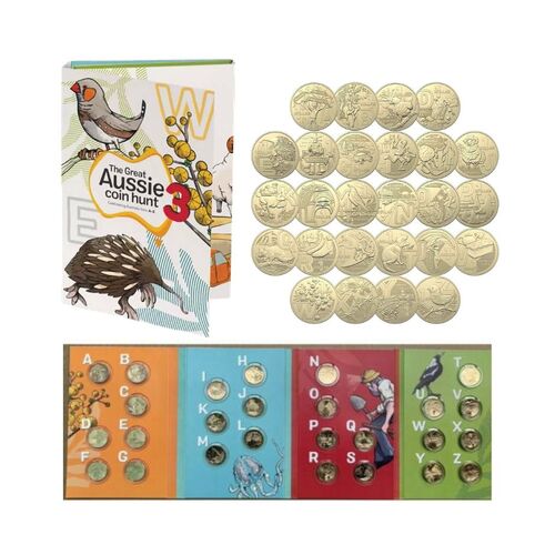 2022 Great Aussie Coin Hunt 3: 26 x $1 Uncirculated Set
