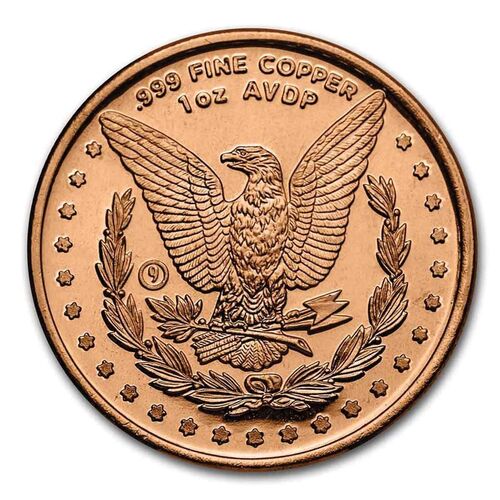 US Morgan Dollar 1oz Copper Round