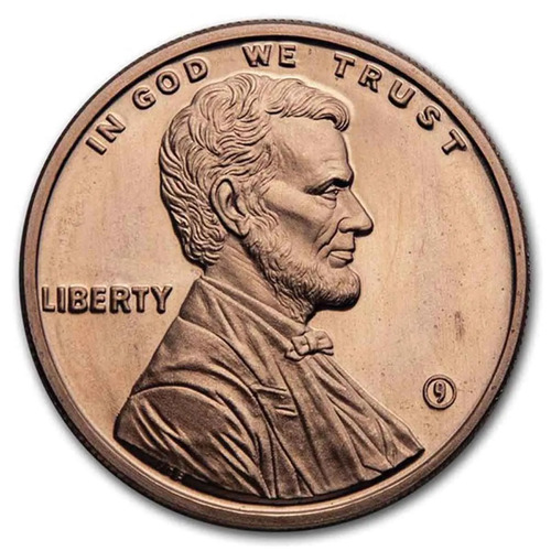 US Lincoln Penny 1oz Copper Round