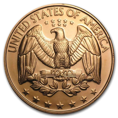 US Quarter 1oz Copper Round