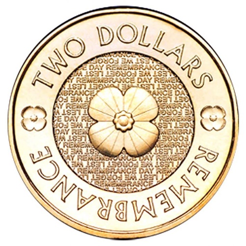 2012 $2 Remembrance Golden Poppy Circ