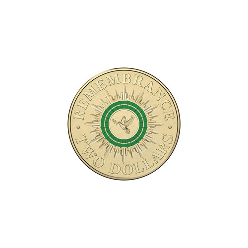 2014 $2 Green Remembrance Day AUNC