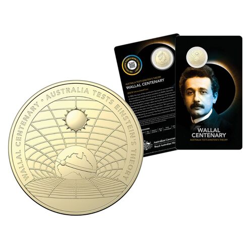 2022 $1 Wallal Centenary - Australia Test Einstein's Theory UNC
