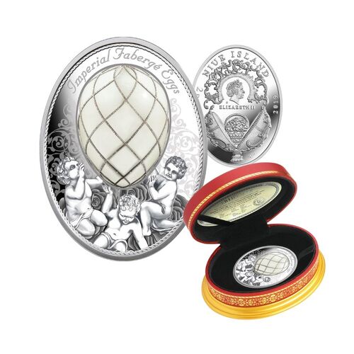 2019 $2 Faberge Diamond Trellis Egg Proof Coin