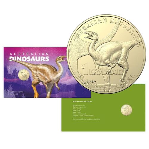 2022 $1 Australian Dinosaur – Elaphrosaurine PNC