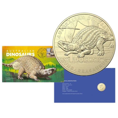 2022 $1 Australian Dinosaur – Kunburrasaurus PNC