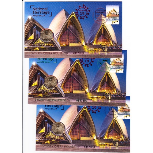 2021 Sydney Opera House - Newcastle Stamp and Coin Expo PNC Trio