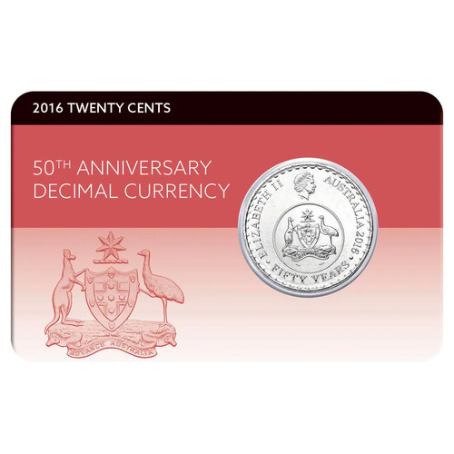 2016 20c Decimal Currency 50th Anniversary Cu-Ni Coin Pack