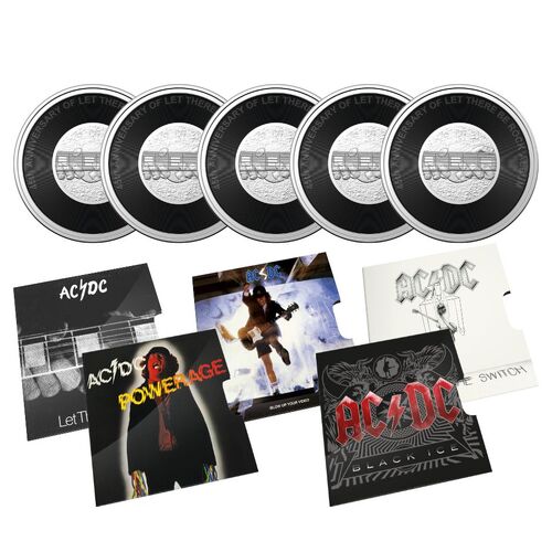 2022/23 20c AC/DC Albums 1-5 of Volume 2 20c Coin Packs