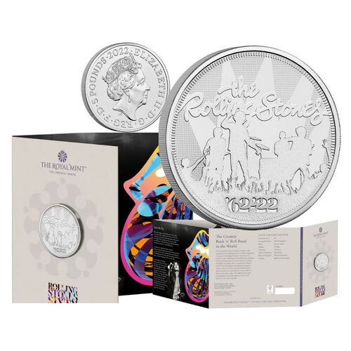 2022 £5 The Rolling Stones UK Brilliant Uncirculated Coin