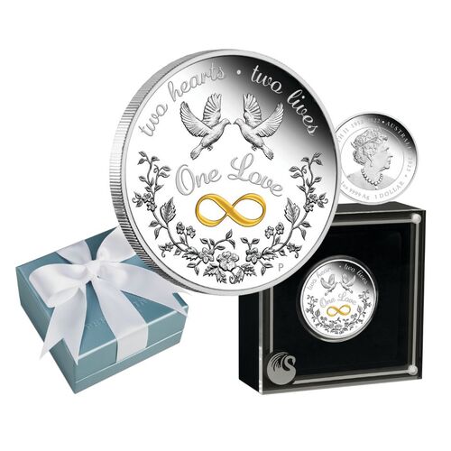 2023 $1 One Love 1oz Silver Proof Coin