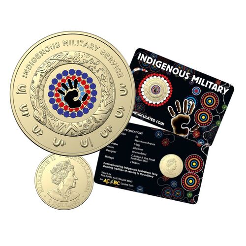 2021 $2 Indigenous Military Carded Coin
