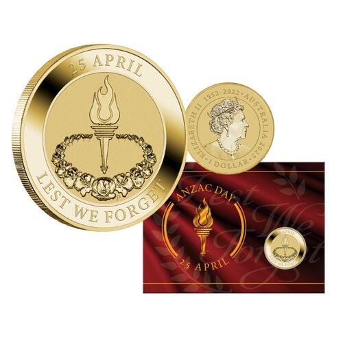 2023 ANZAC Day Coin In Card