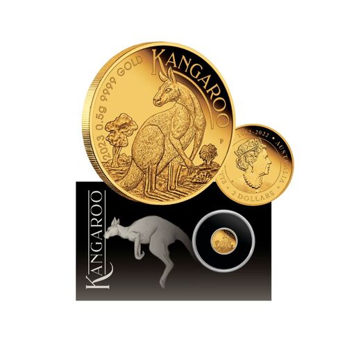 2023 0.5g Mini Roo Gold Coin Card