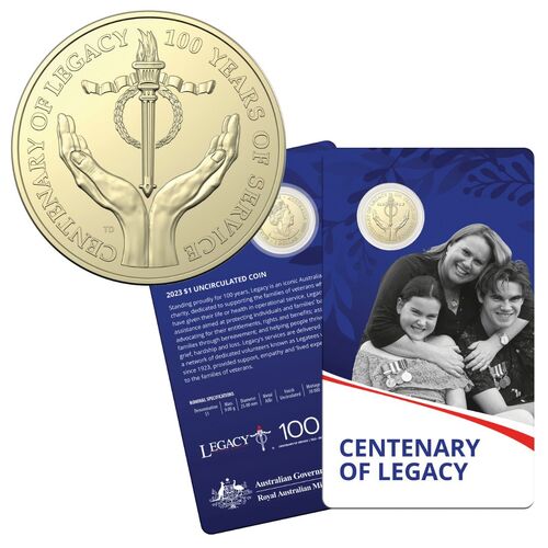 2023 $1 Centenary of Legacy Uncirculated Coin