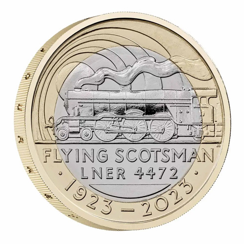 2023 The Centenary of Flying Scotsman 2023 UK £2 Brilliant Uncirculated Coin